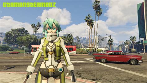 Sinon Sword Art Online Anime Gta5