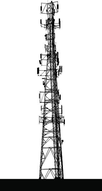 Communications Tower Clip Art Vector Images And Illustrations Istock