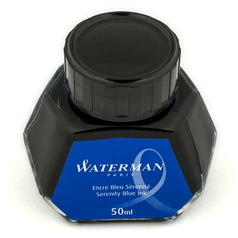 Waterman Serenity Blue 50ml Ink Bottle Scribe Market