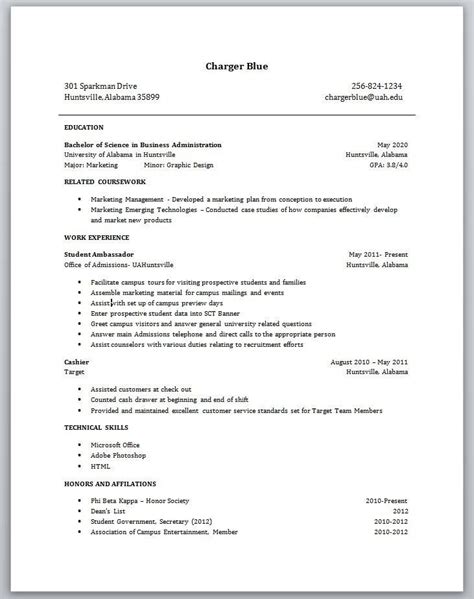 While this kind of template will not have the same elements in others, there are some, like resume objectives, that can be seen in most examples of resume templates. College Students Resume With No Experience | College ...