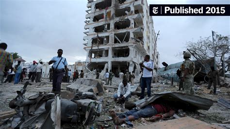 12 Are Killed In Bombing Outside Hotel In Somalia The New York Times