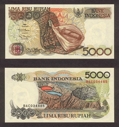 Banknote World Educational Indonesia Indonesia 5000 Rupiah