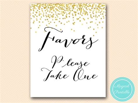 Favors Please Take One Sign Instant Download Thank You Sign