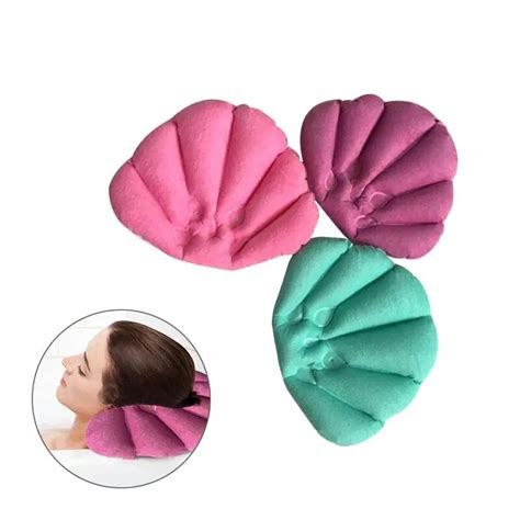 Hot Sale Bath Pillow Inflatable Spa Pillow Soft Back Neck Cushion With