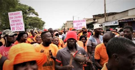 thousands march in second day of togo protests