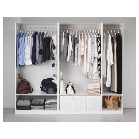 The pax wardrobe comes in 2 heights: PAX wardrobe white 250x58x201 cm | IKEA Bedroom
