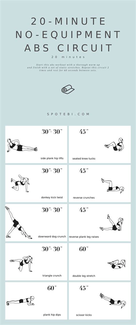 Join Us For This 20 Minute No Equipment Abs Circuit To Sculpt Your