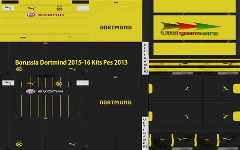 Ultigamerz Borussia Dortmund 2015 16 Kits Pes 2013