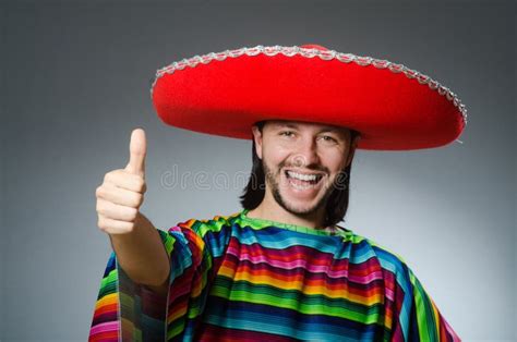 The Mexican Man With Thumbs Up Stock Image Image Of Excited Happy