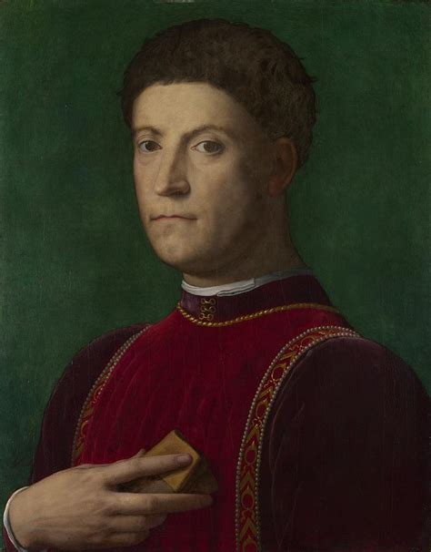 Bronzino Agnolo Portrait Of Piero De Medici The Gouty Painting By