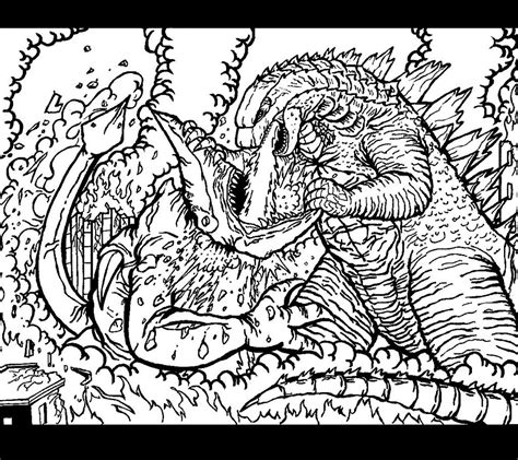 Our online coloring pages are wonderful if you feel like getting creative and if you like to play online. Godzilla kills Knifehead by godzillafan1954 on DeviantArt