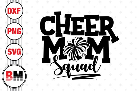 Cheer Mom Squad Graphic By Bmdesign · Creative Fabrica
