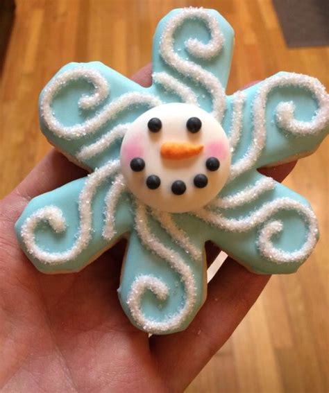 Decorated Snowman Snowflake Cookie Elmo And Cookie Monster Snowflake