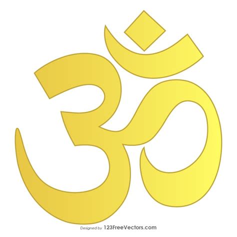 Gold Om Symbol In 2020 Om Symbol Symbols Ohm Symbol