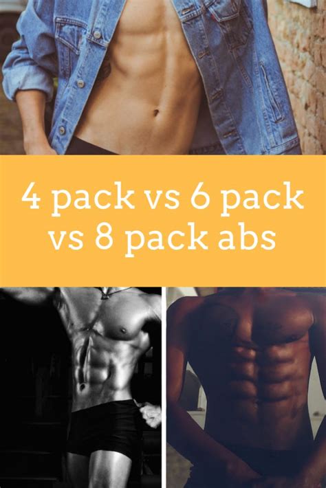 4 Pack Vs 6 Pack Vs 8 Pack Abs Explained With Pictures Abs Workout