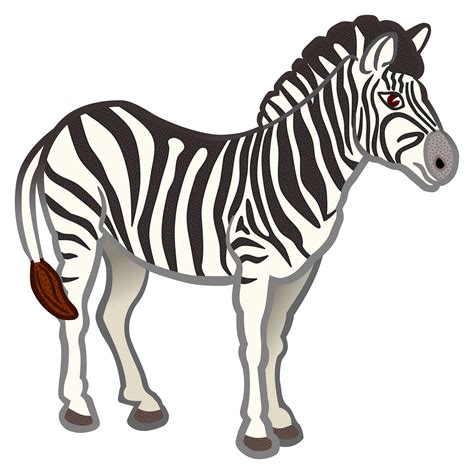 Clipart Zebra Coloured