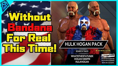 HULK HOGAN WITHOUT BANDANA FOR REAL THIS TIME Hulk Hogan Pack Mr
