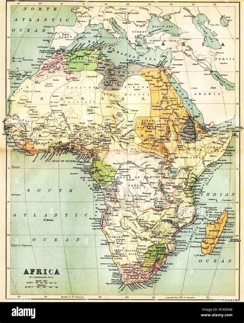 Mapa De África De 1885 Fotografía De Stock Alamy