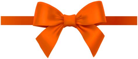 Bow With Ribbon Orange Png Deco Clipart Gallery Yopriceville High