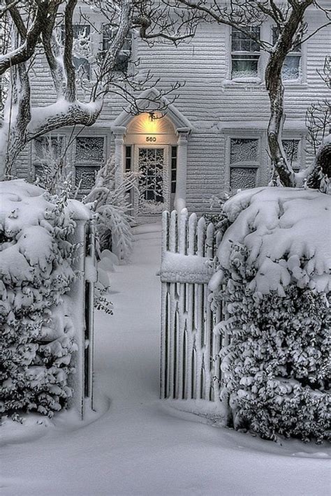 Snowy Provincetown Massachusetts Winter Scenery