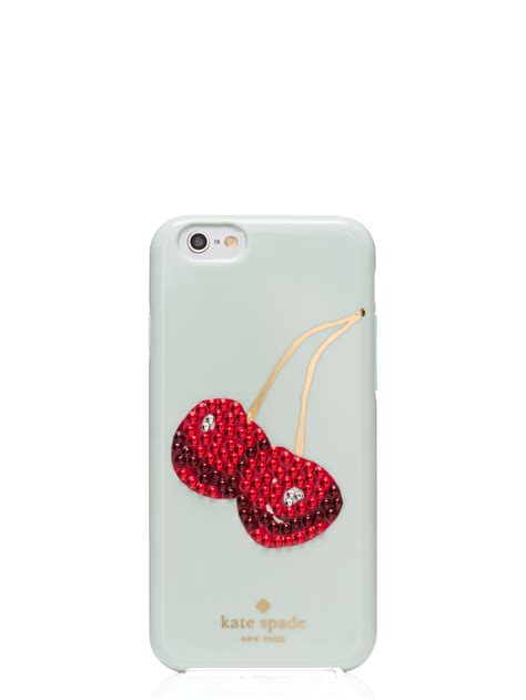 Kate spade for iphone 11 protective phone cases with slim design, drop protection, and floral print… $28.50 ailun glass screen protector compatible for iphone 11/iphone xr, 6.1 inch 3 pack tempered glass $5.98 mkeke compatible with iphone xr screen protector, iphone 11 screen protector, tempered glass film… $6.98 Lyst - Kate Spade New York Embellished Cherry Iphone 6 Case