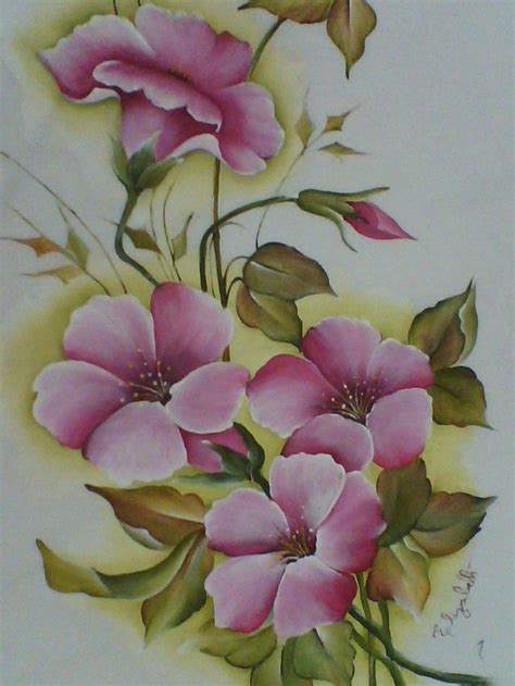 Pintura Dibujos De Flores Para Pintar En Tela Manteles