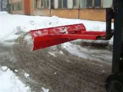 snow plow  forklift youtube