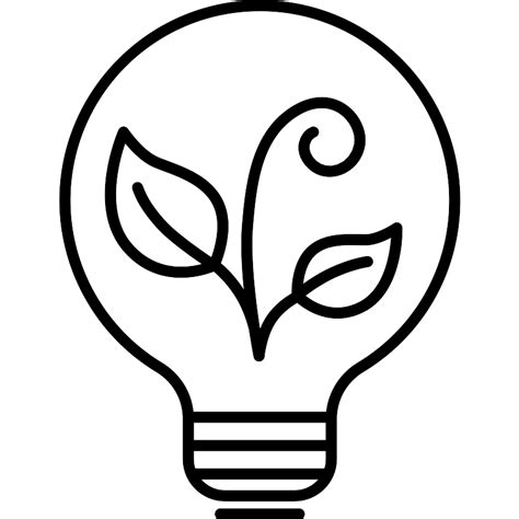 Ecological Light Bulb Vector Svg Icon Svg Repo