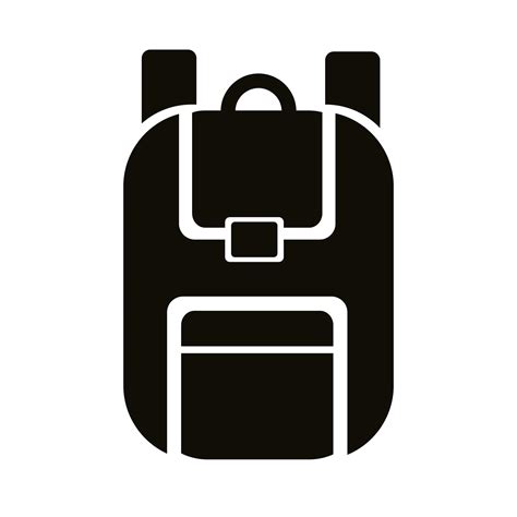 School Bag Equipment Silhouette Style Icon 2482235 Vector Art At Vecteezy