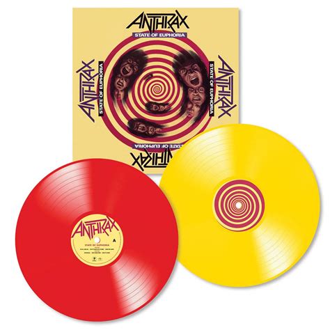 Anthrax 2 Lp State Of Euphoria Vinyl 2lp Coloured 30th