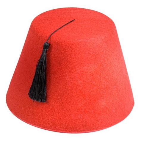 Fez Hat Red Arabian And Egyptian Fancy Dress Costumes Party