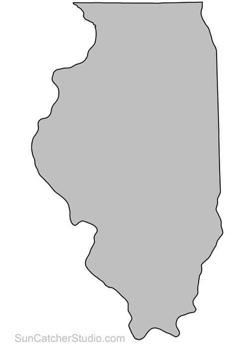 state outlines maps stencils patterns clip art