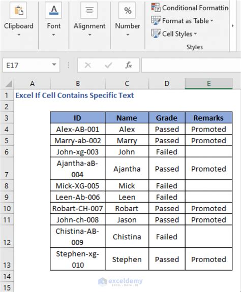 How To Find If Cell Contains Specific Text In Excel Exceldemy