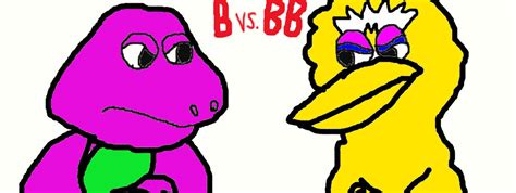 Barney Vs Big Bird By Bigpurplemuppet99 On Deviantart