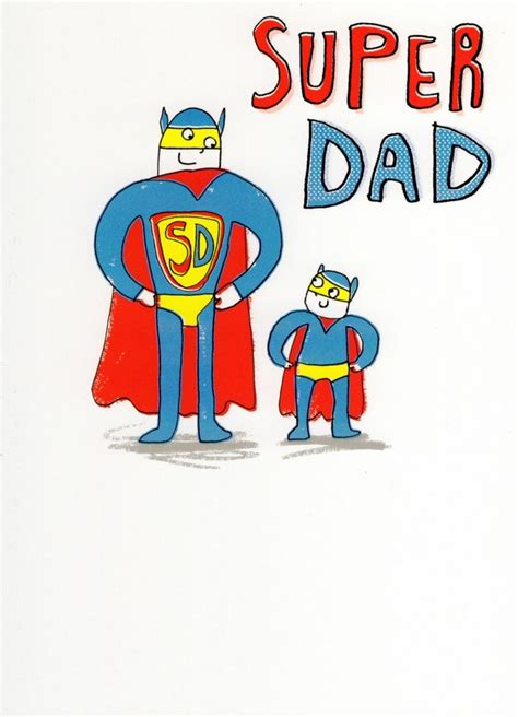 Super Dad My Hero Happy Fathers Day Card Cards Love Kates
