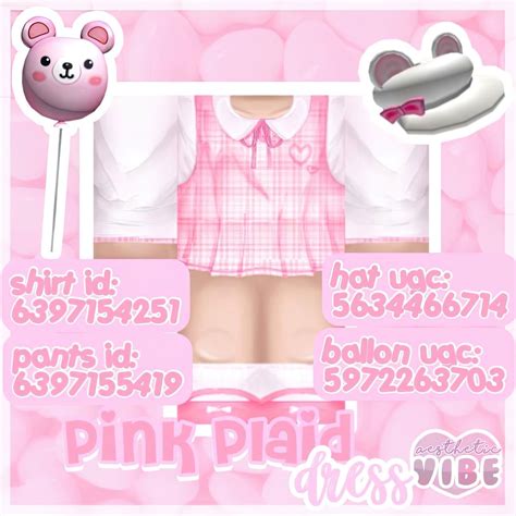 Cute Pink Bloxburg Outfit Codes Cute Aesthetic Accessory Codes Hot