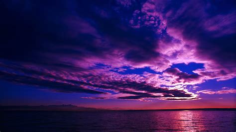 Purple Sunset Sky Hd Wallpaper Background Image 1920x1080