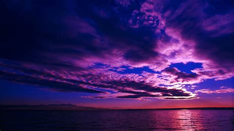 Purple Sunset Sky