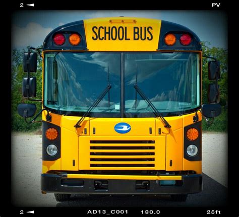 2015 Blue Bird All American Fe Series School Bus Front View School