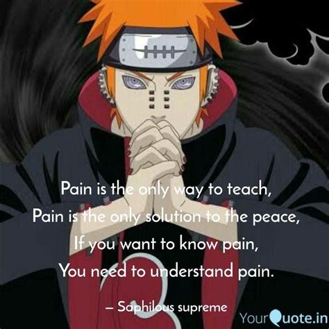 Ninja World Naruto Shippuden Pain Quotes In Japanese