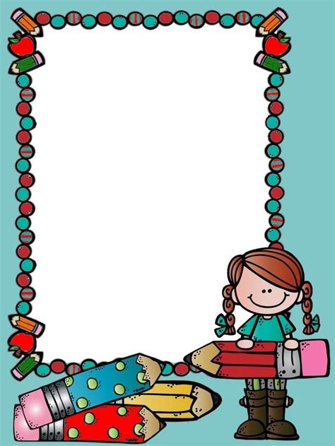 Pin By Iwona On Lapbook School Binder Covers Clip Art Borders
