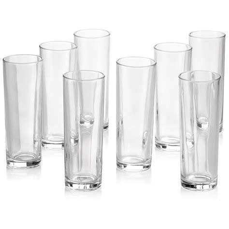 Set Of 8 Highball Glasses Cocktail Highball Glasses Tall Drinking