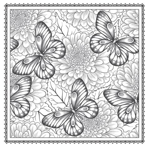 Blossom Magic Beautiful Floral Patterns Coloring Book Coloring Home
