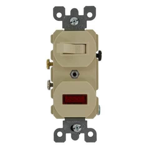 Leviton 20 Amp Commercial Grade Combination Single Pole Toggle Switch