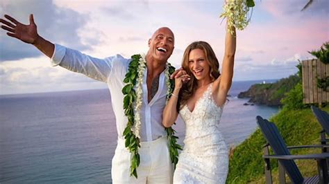 Dwayne The Rock Johnson Marries Longtime Gf Lauren Hashian In Hawaii Video