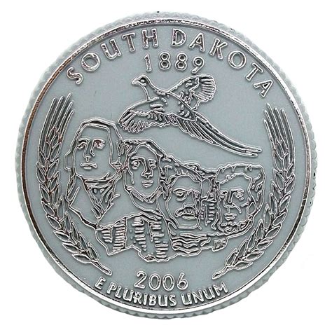 Davison county is a county in the u.s. South Dakota State Quarter Fridge Magnet