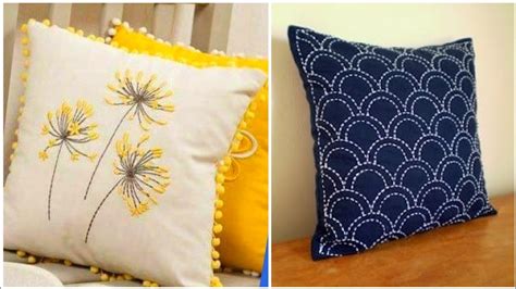 Marvelous Hand Embroidered Cushion Designs Patterns And Ideas Youtube