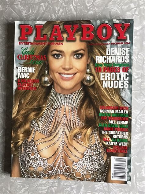 Playboy Magazine December Vg Denise Richards Christmas Tiffany