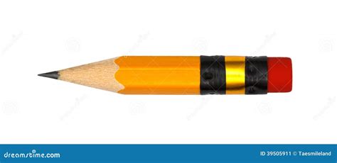 Short Pencil Isolate Stock Image Image Of Equipment 39505911