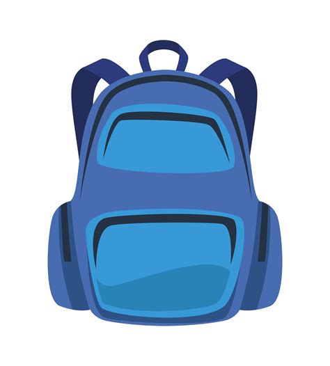 Blue Schoolbag Icon 2498654 Vector Art At Vecteezy
